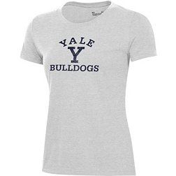 Under Armour Women's Yale Bulldogs Silver Heather Pennant T-Shirt