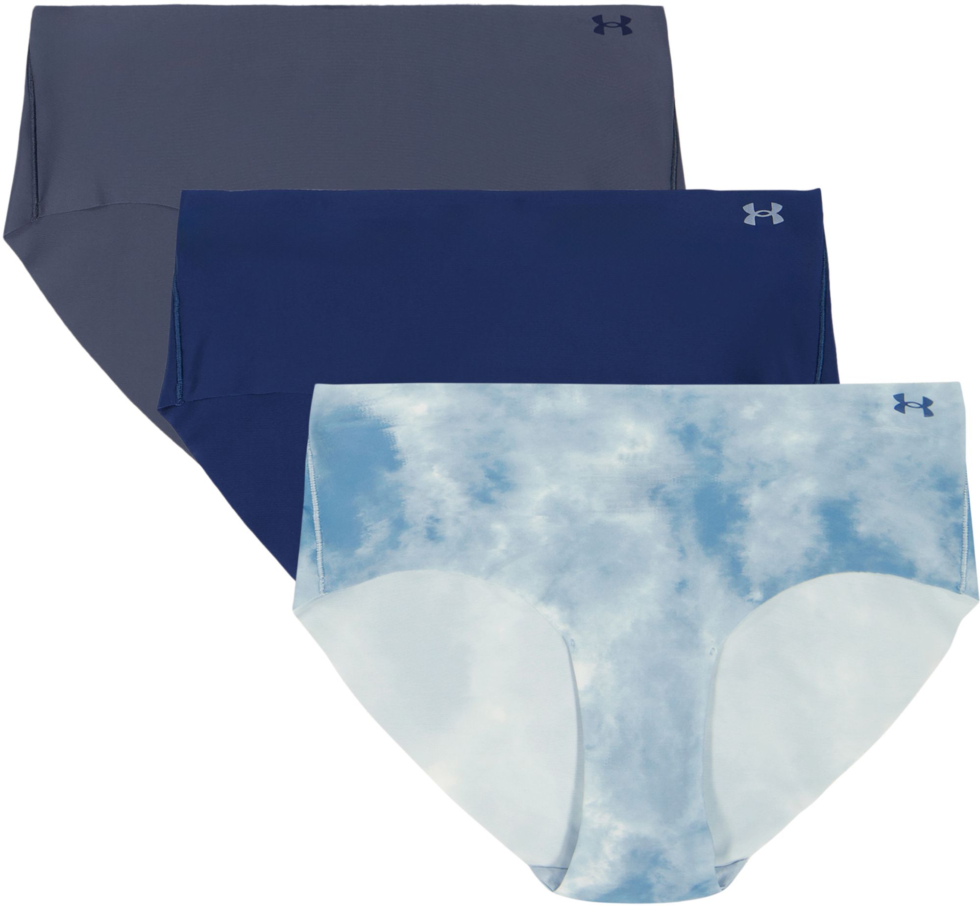 Under Armour Women's Pure Stretch No Show Hipster Underwear - 3 Pack
