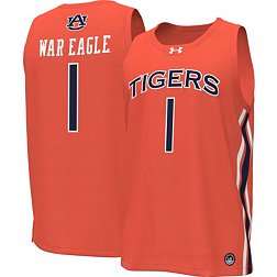 Under Armour Youth Auburn Tigers #1 Blue Replica Basketball Jersey
