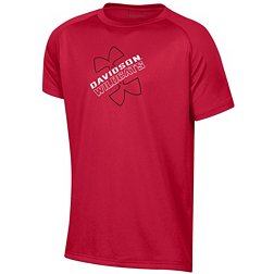 Under Armour Youth Davidson Wildcats Red Logo Lockup Tech Performance T-Shirt
