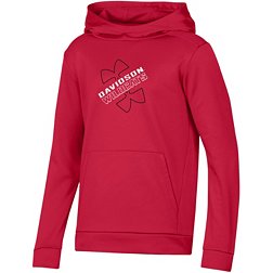 Under Armour Youth Davidson Wildcats Red Fleece Pullover Hoodie