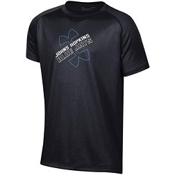 Under Armour Youth Johns Hopkins Blue Jays Black Logo Lockup Tech Performance T-Shirt