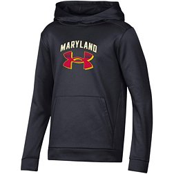 Under Armour Youth Maryland Terrapins Black Fleece Pullover Hoodie