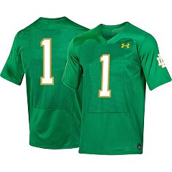 Under Armour Youth Notre Dame Fighting Irish #1 Kelly Green Replica Football Jersey