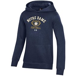 Under Armour Youth Notre Dame Fighting Irish Football Navy All Day Fleece Pullover Hoodie
