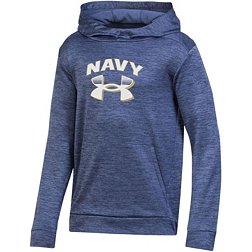 Under Armour Youth Navy Midshipmen Navy Fleece Pullover Hoodie