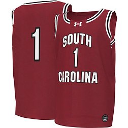 Under Armour Youth South Carolina Gamecocks #1 Garnet Replica Basketball Jersey