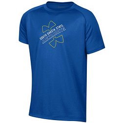 Under Armour Youth South Dakota State Jackrabbits Blue Logo Lockup Tech Performance T-Shirt