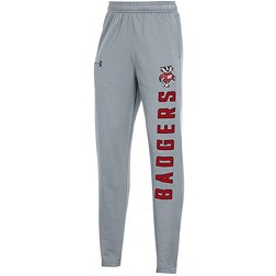 Under Armour Youth Wisconsin Badgers Steel Grey Brawler Pants