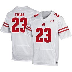 Under Armour Youth Wisconsin Badgers Jonathan Taylor #23 Red Replica Football Jersey