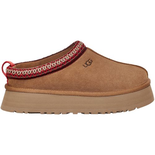 サンダル UGG Tasman Brown Plaited Hem Mules in Suede Woman Ugg Tasman Slipper Women's