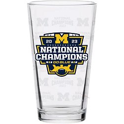 Indigo Falls 2023 College Football National Champions Michigan Wolverines 16 oz. Pint Glass
