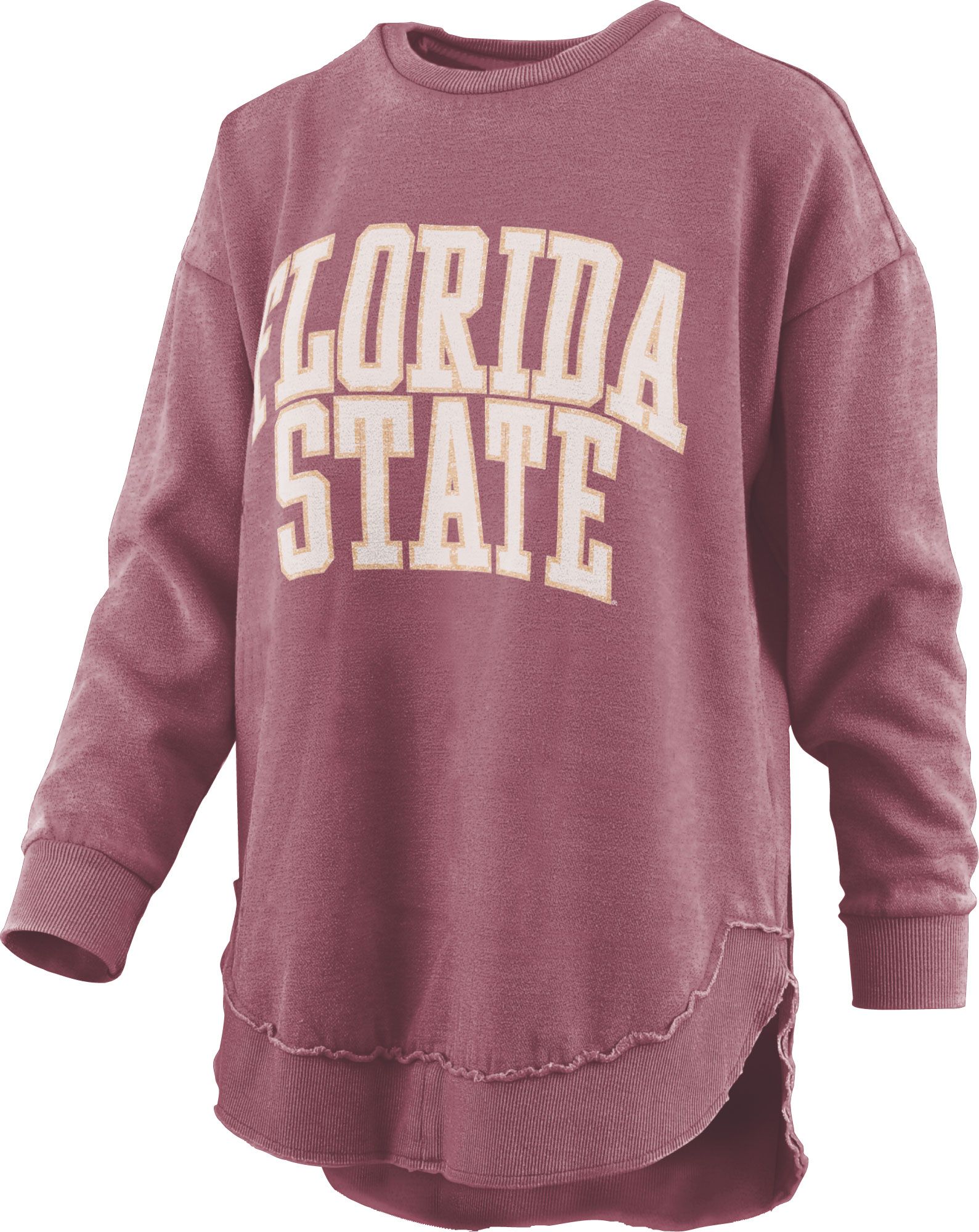 Pressbox Women's Florida State Seminoles Maroon Poncho Crew Pullover Sweatshirt