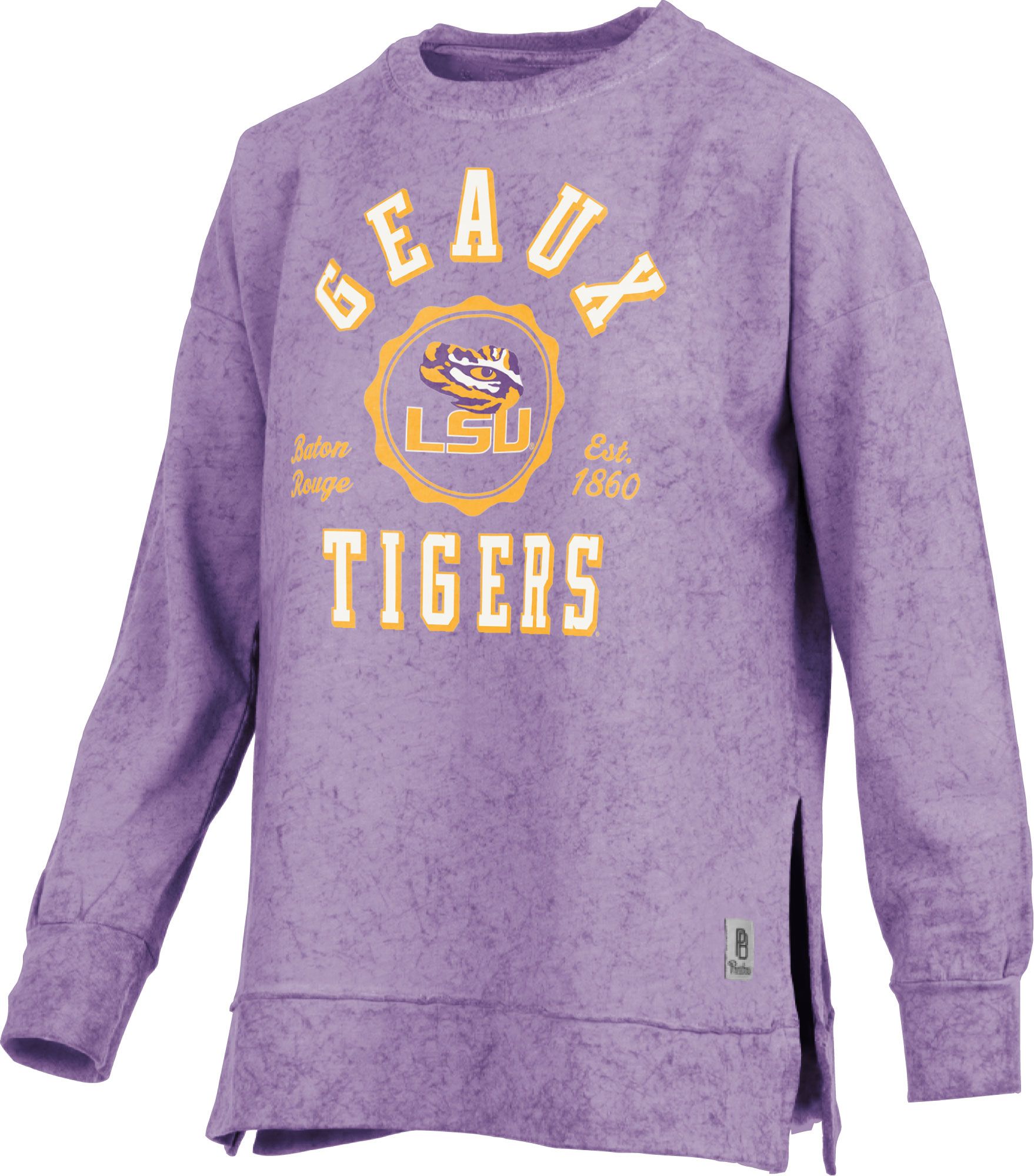Pressbox Women's LSU Tigers Purple Bishop Long Sleeve T-Shirt