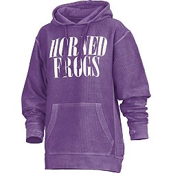 Pressbox Women's TCU Horned Frogs Purple Corded Pullover Hoodie
