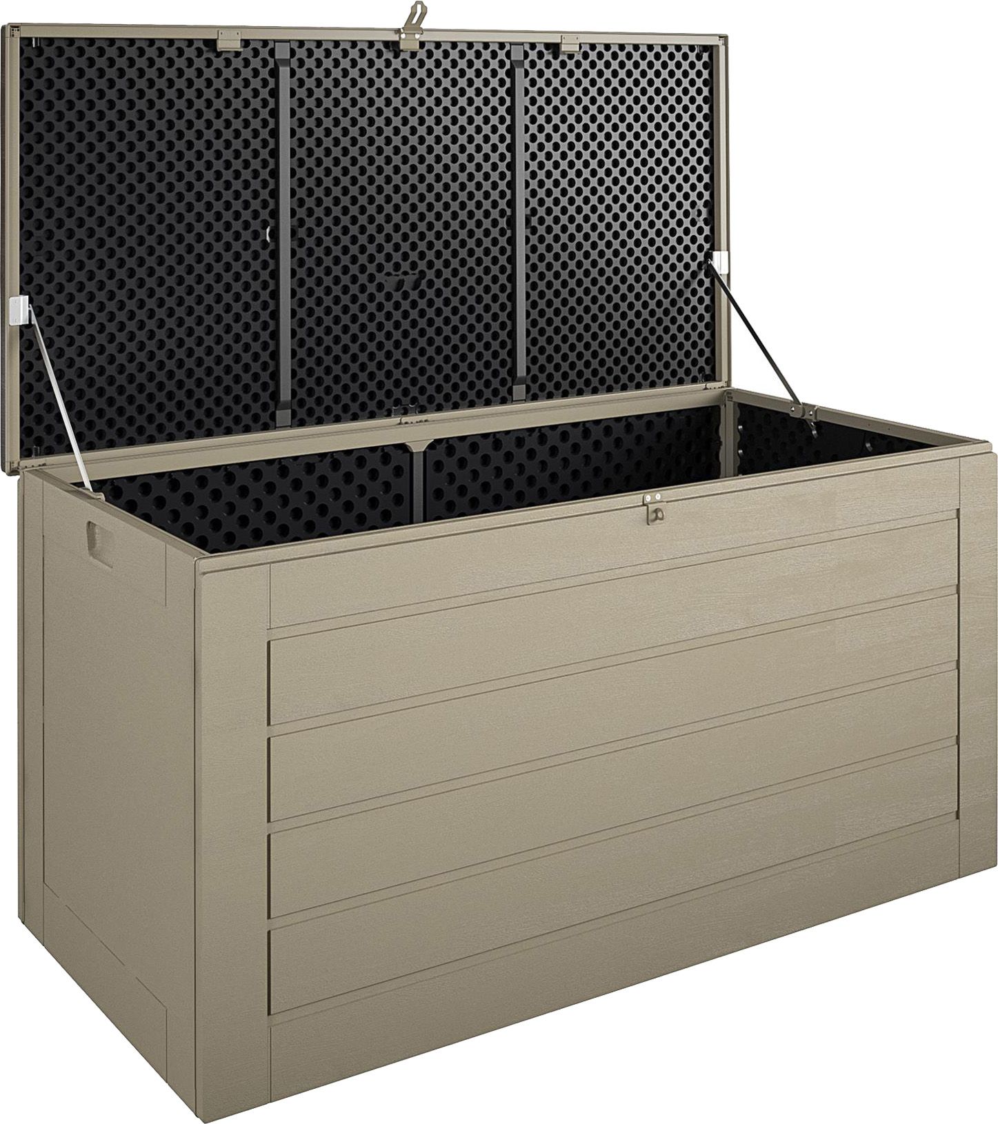 COSCO 180-Gallon Outdoor Patio Deck Storage Box, Tan