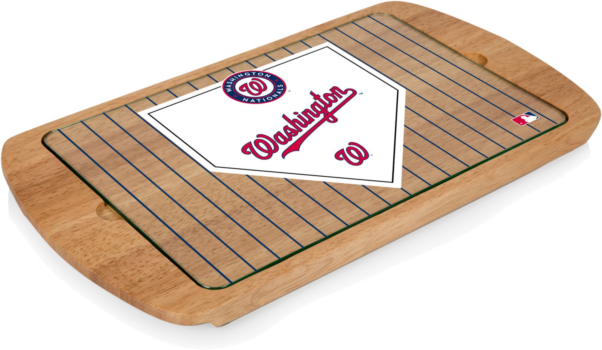 Picnic Time Washington Nationals Glass Top Serving Tray