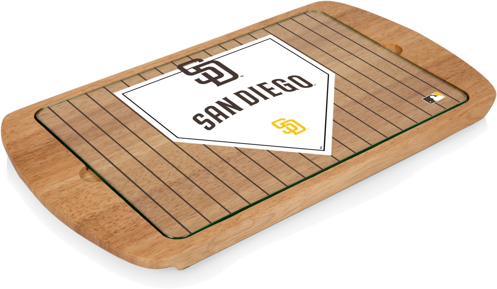 Picnic Time San Diego Padres Glass Top Serving Tray