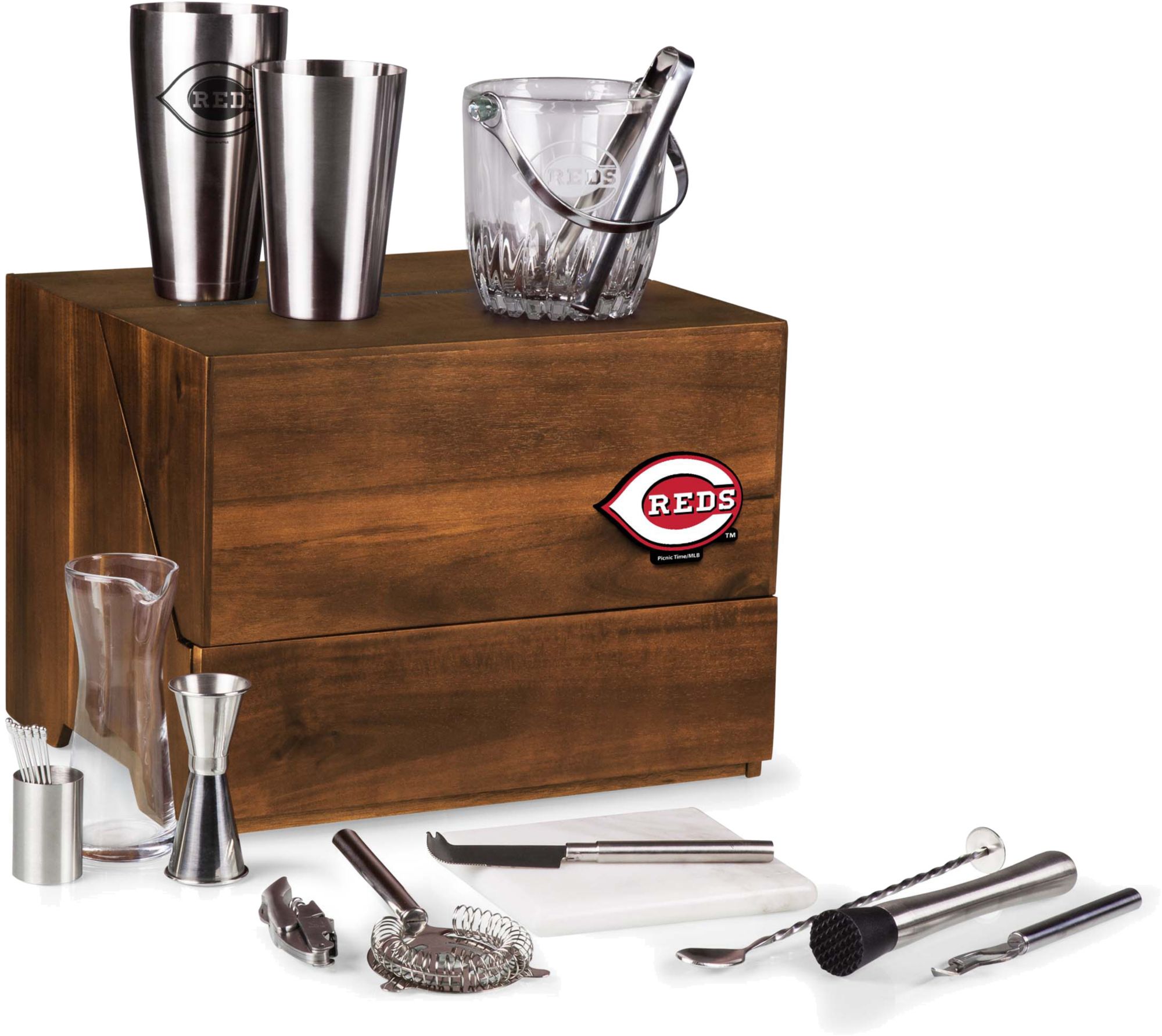 Picnic Time Cincinnati Reds Madison Tabletop Bar Tool Set