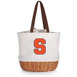 Picnic Time Syracuse Orange Canvas and Willow Basket Bag