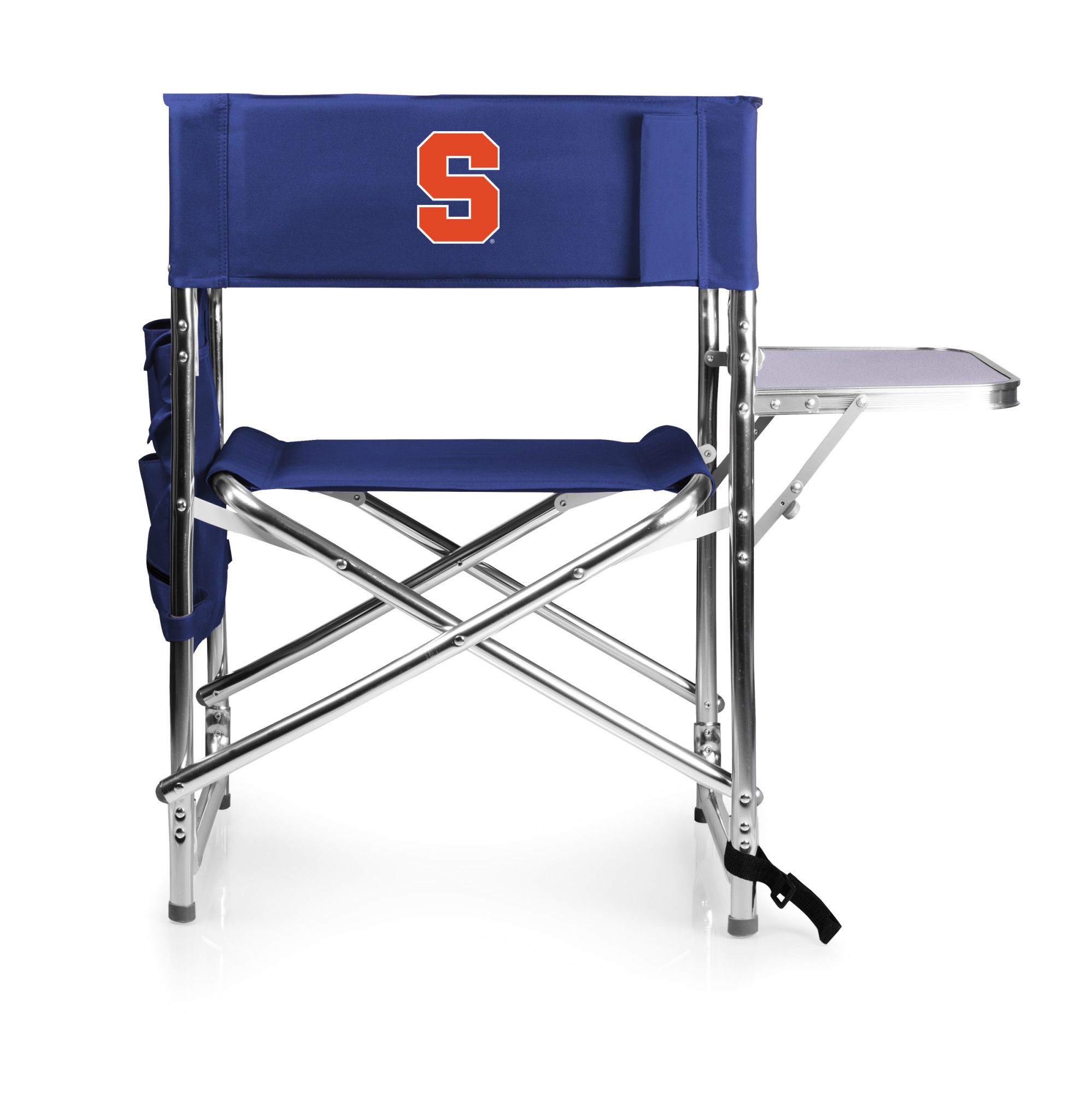 Picnic Time Syracuse Orange Sports Chair with Side Table
