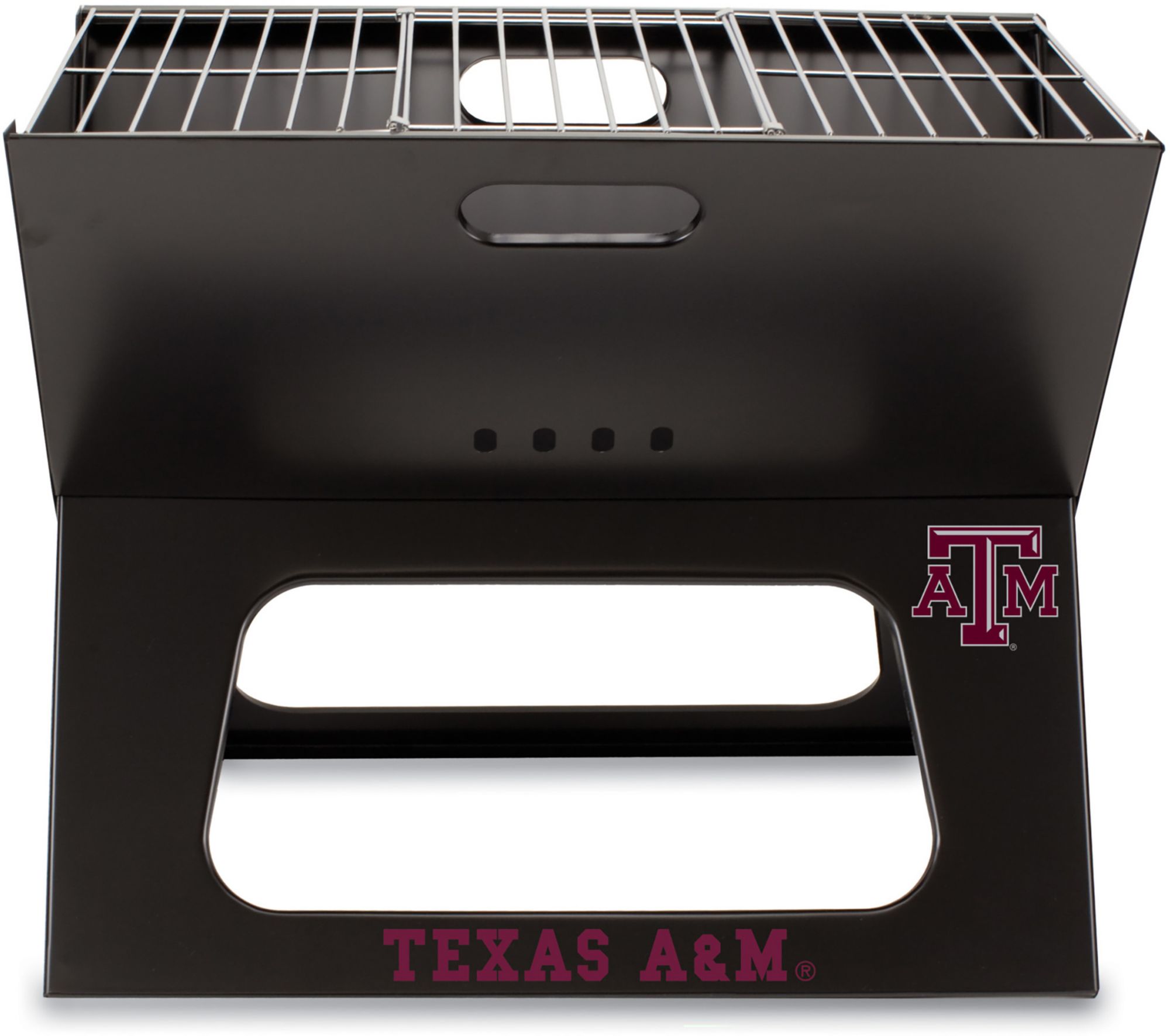 Picnic Time Texas A&amp;M Aggies Folding Charcoal Barbeque Grill