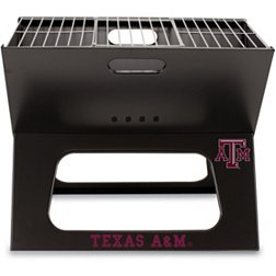 Picnic Time Texas A&M Aggies Folding Charcoal Barbeque Grill