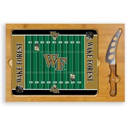 Picnic Time Wake Forest Demon Deacons Glass Top Cutting Board Set