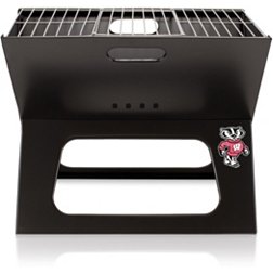 Picnic Time Wisconsin Badgers Folding Charcoal Barbeque Grill