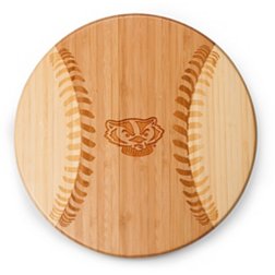 Picnic Time Wisconsin Badgers Home Run Baseball Serving Tray