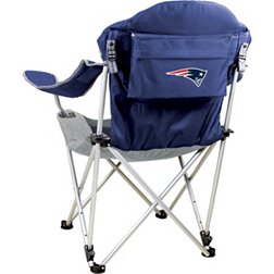Picnic Time New England Patriots Navy Recline Chair