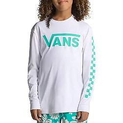 Van's Boys' Classic Check Long Sleeve Sun Shirt