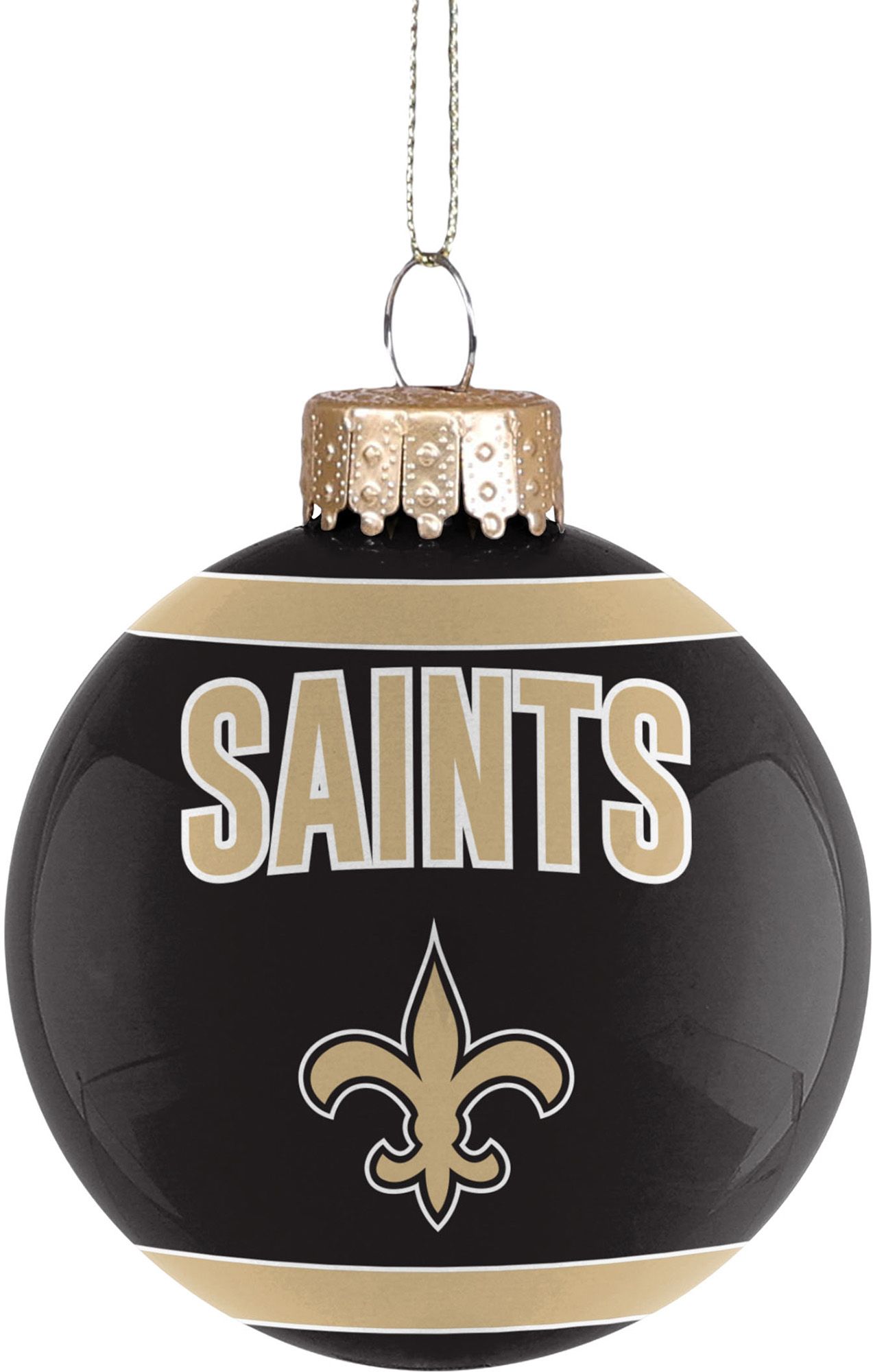FOCO New Orleans Saints Glass Ball Ornament
