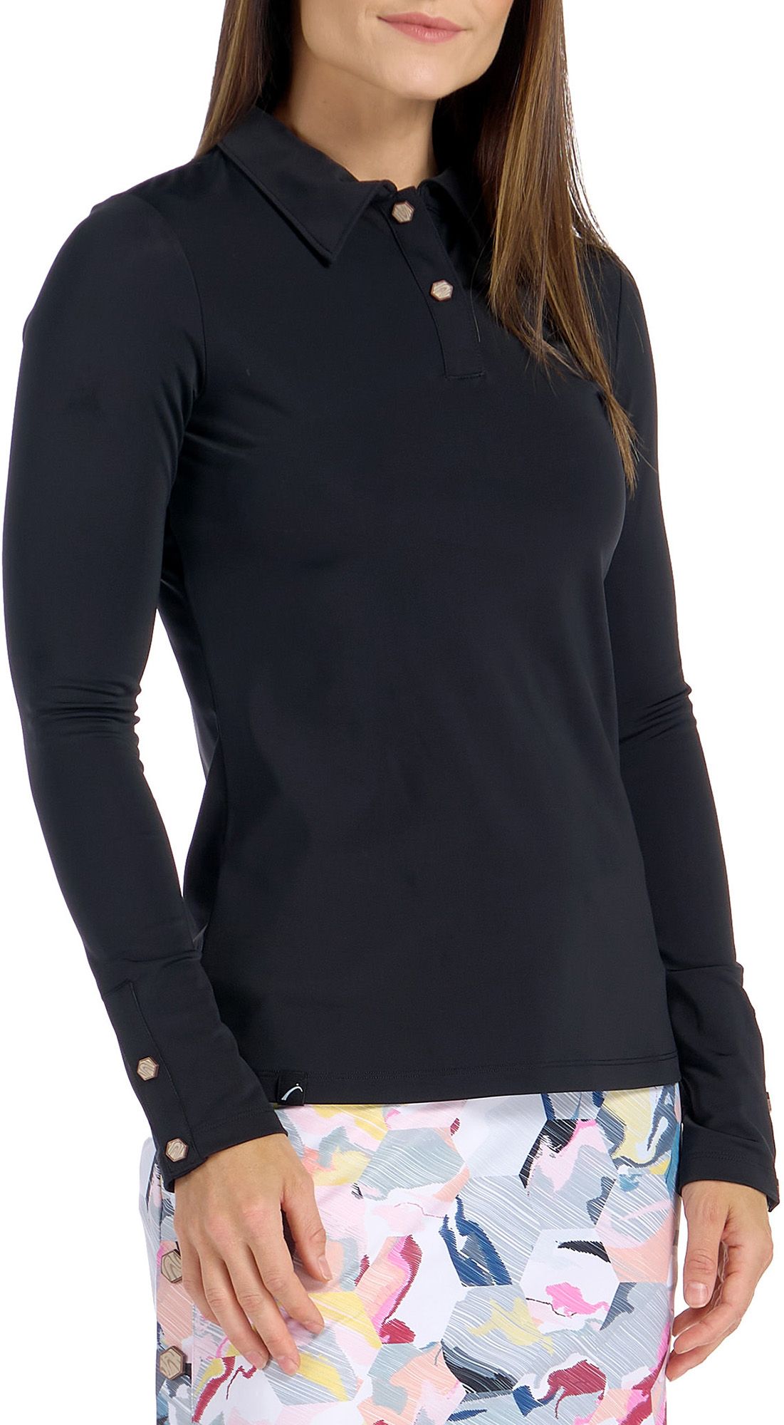 SwingDish Women's Long Sleeve Clara Golf Polo