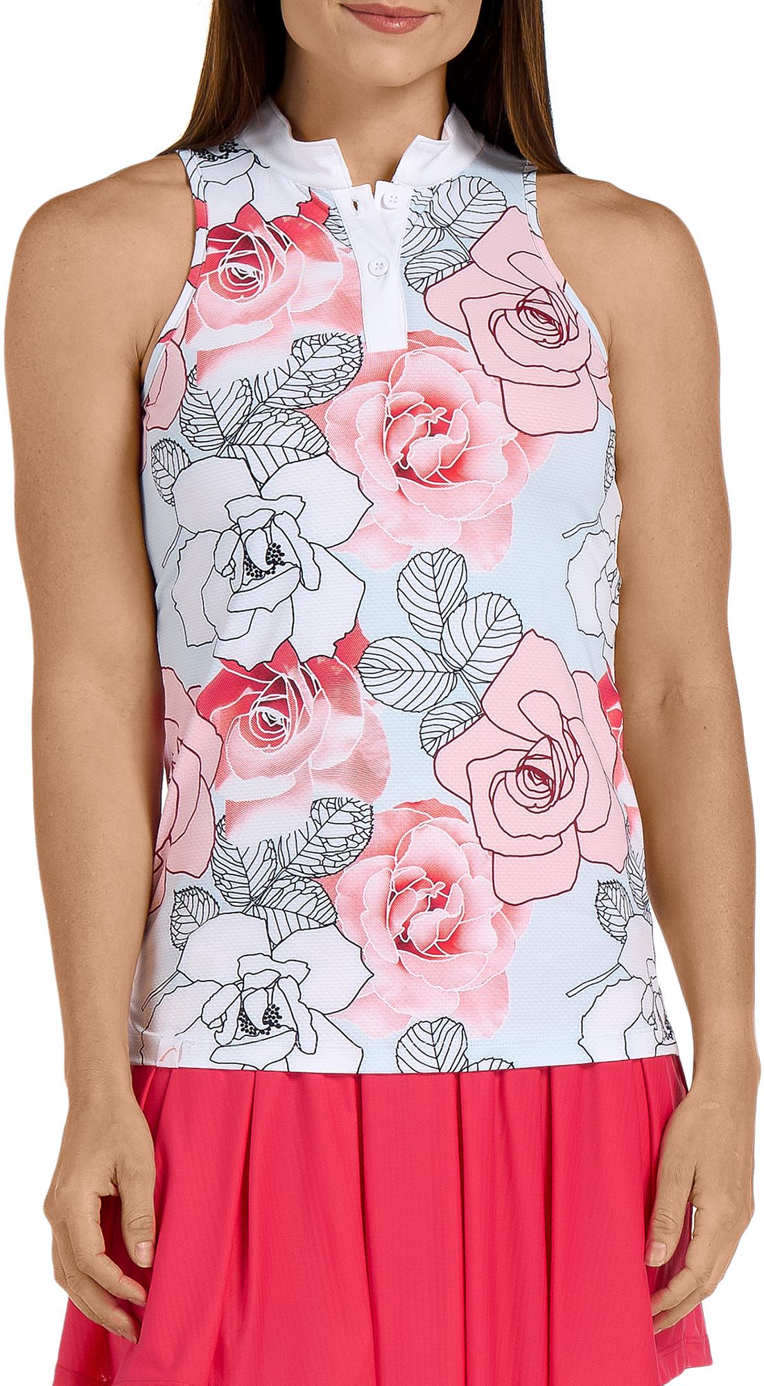 SwingDish Women's Sleeveless Esmeralda Golf Polo