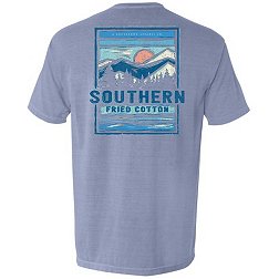 Southern Fried Cotton Mens Climb the Mountain Short Sleeve T Shirt
