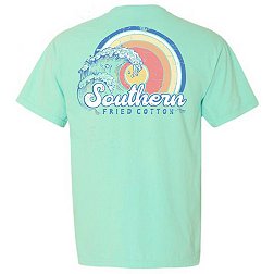 Southern Fried Cotton Mens Coastal Label Short Sleeve T Shirt