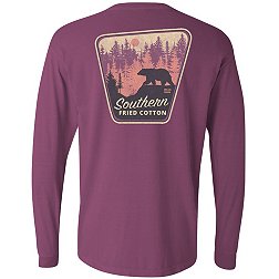 Southern Fried Cotton Mens National Forest Long Sleeve T Shirt