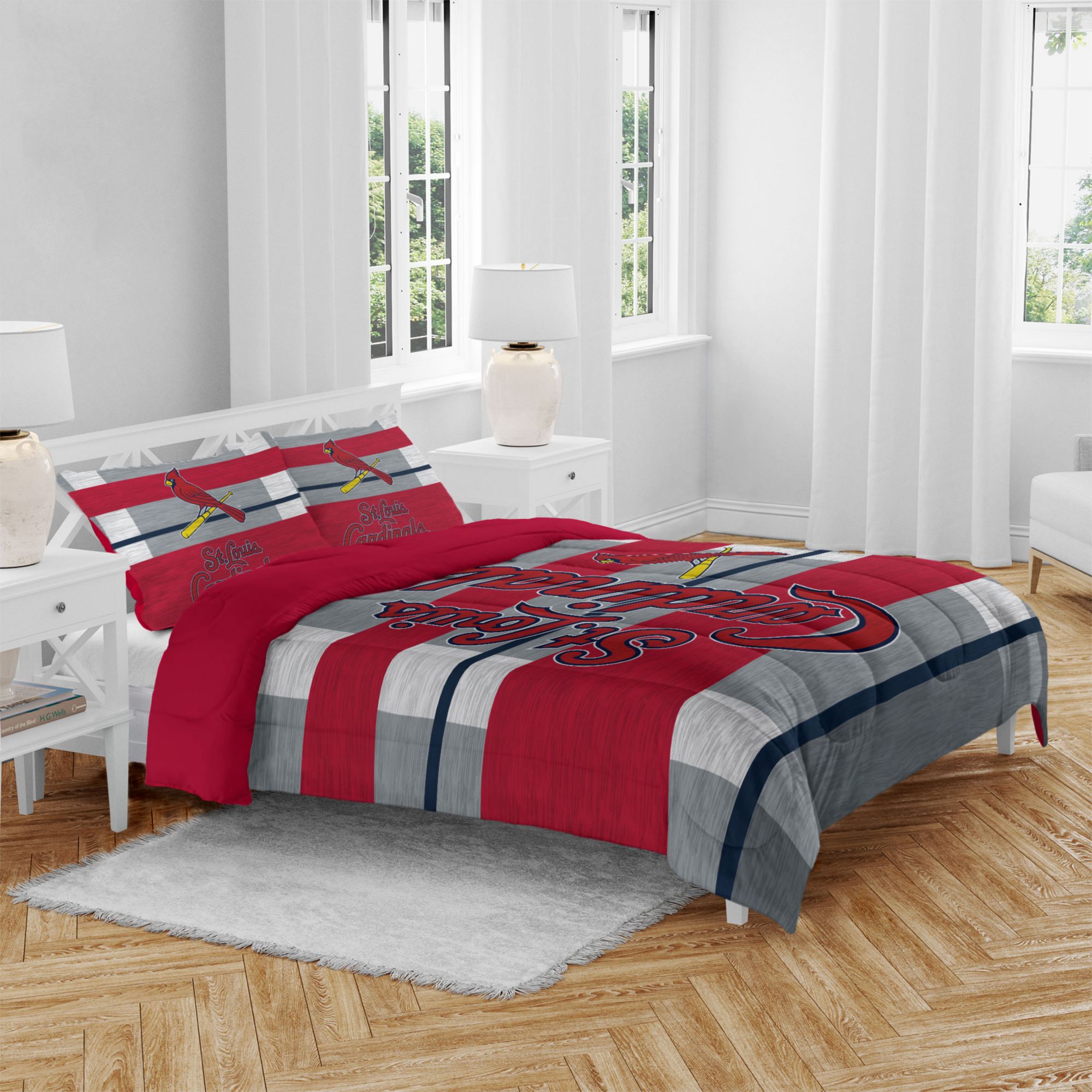 Pegasus Sports St. Louis Cardinals 3-Piece Queen Bedding Set