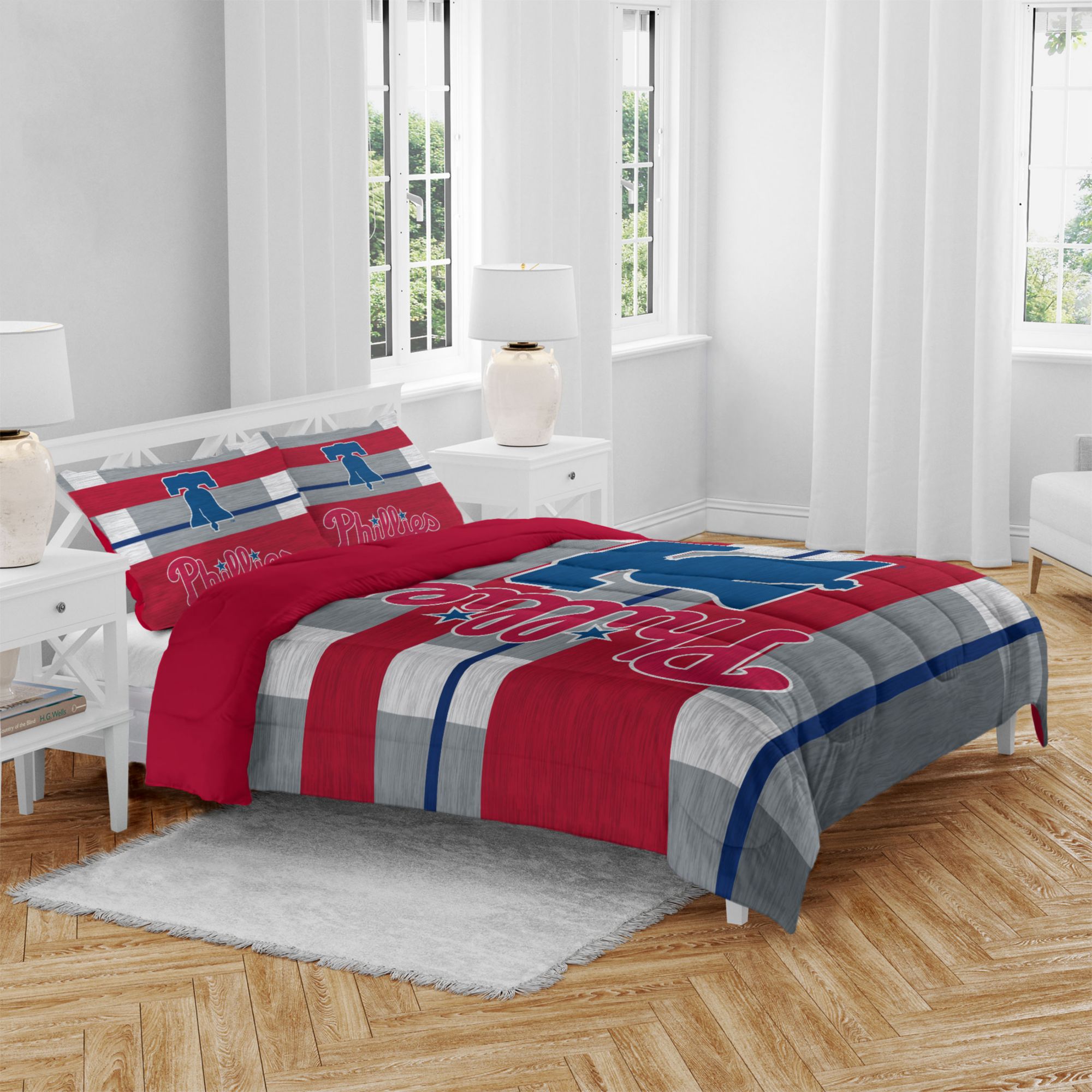 Pegasus Sports Philadelphia Phillies 3-Piece Queen Bedding Set