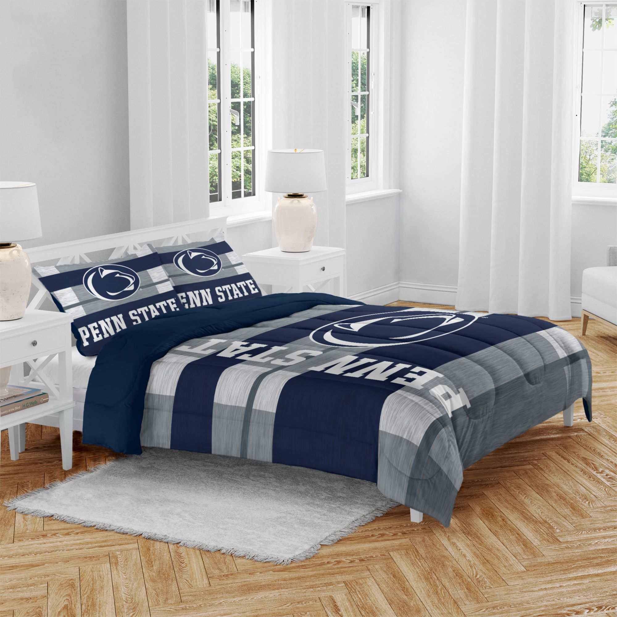 Pegasus Sports Penn State Nittany Lions 3-Piece Queen Bedding Set