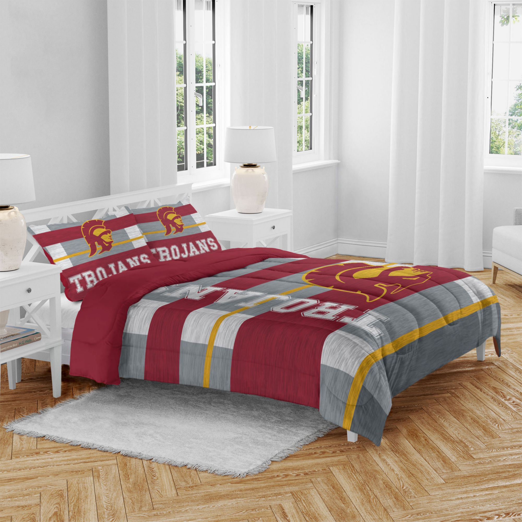Pegasus Sports USC Trojans 3-Piece Queen Bedding Set