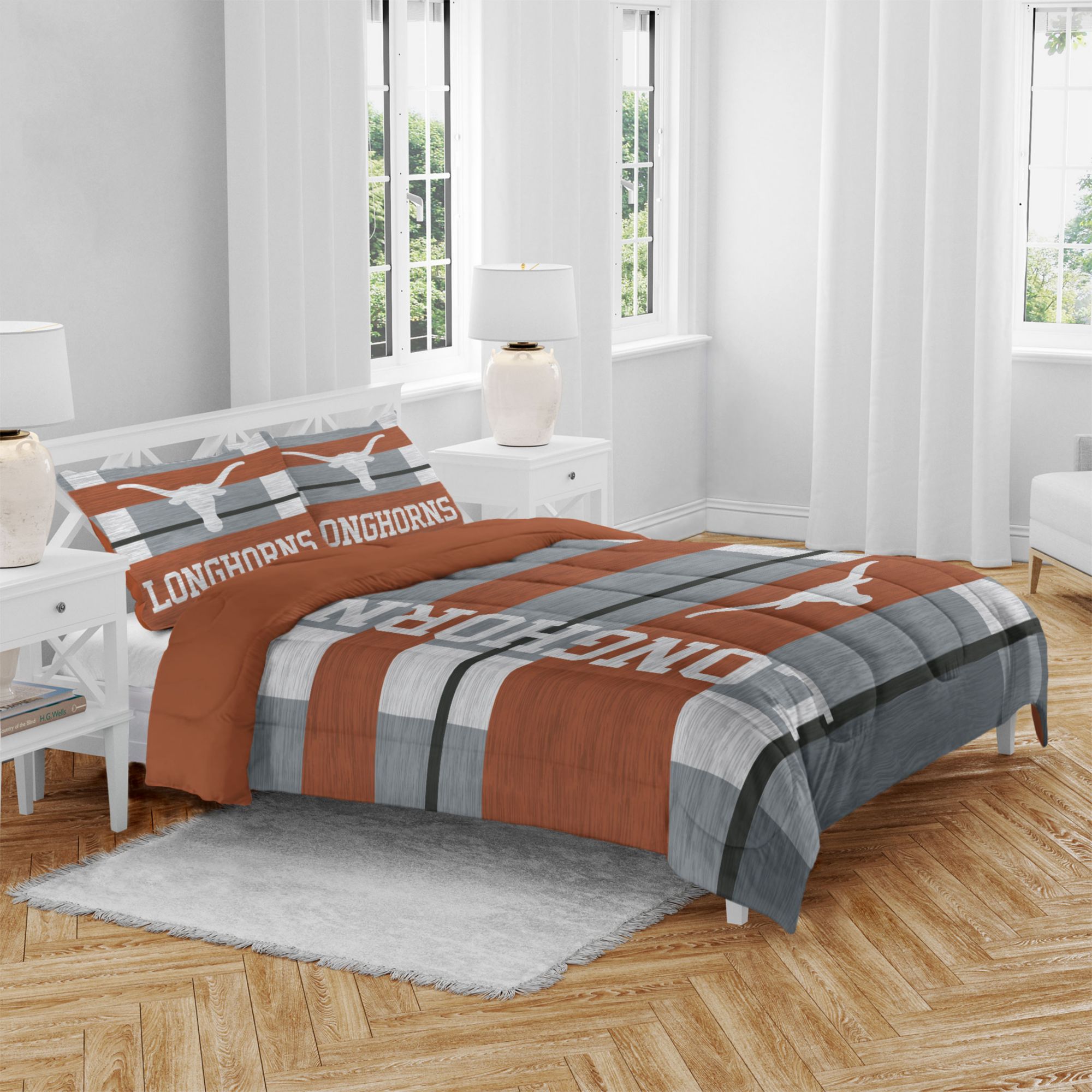 Pegasus Sports Texas Longhorns 3-Piece Queen Bedding Set