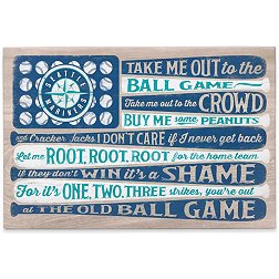 Open Road Brands Seattle Mariners Blue Ball Game Canvas