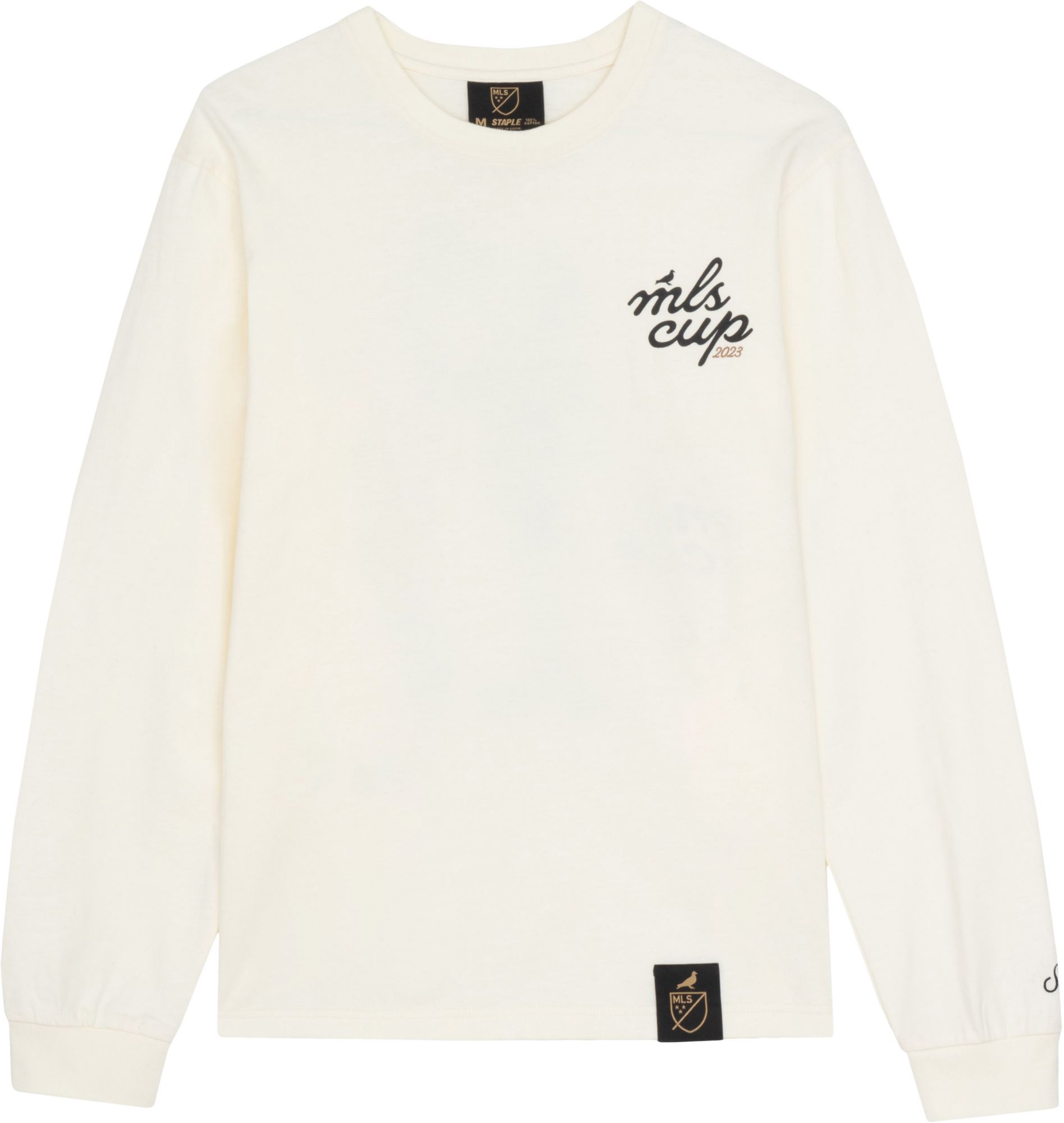 STAPLE Men's 2023 MLS Cup Off White Long Sleeve Shirt