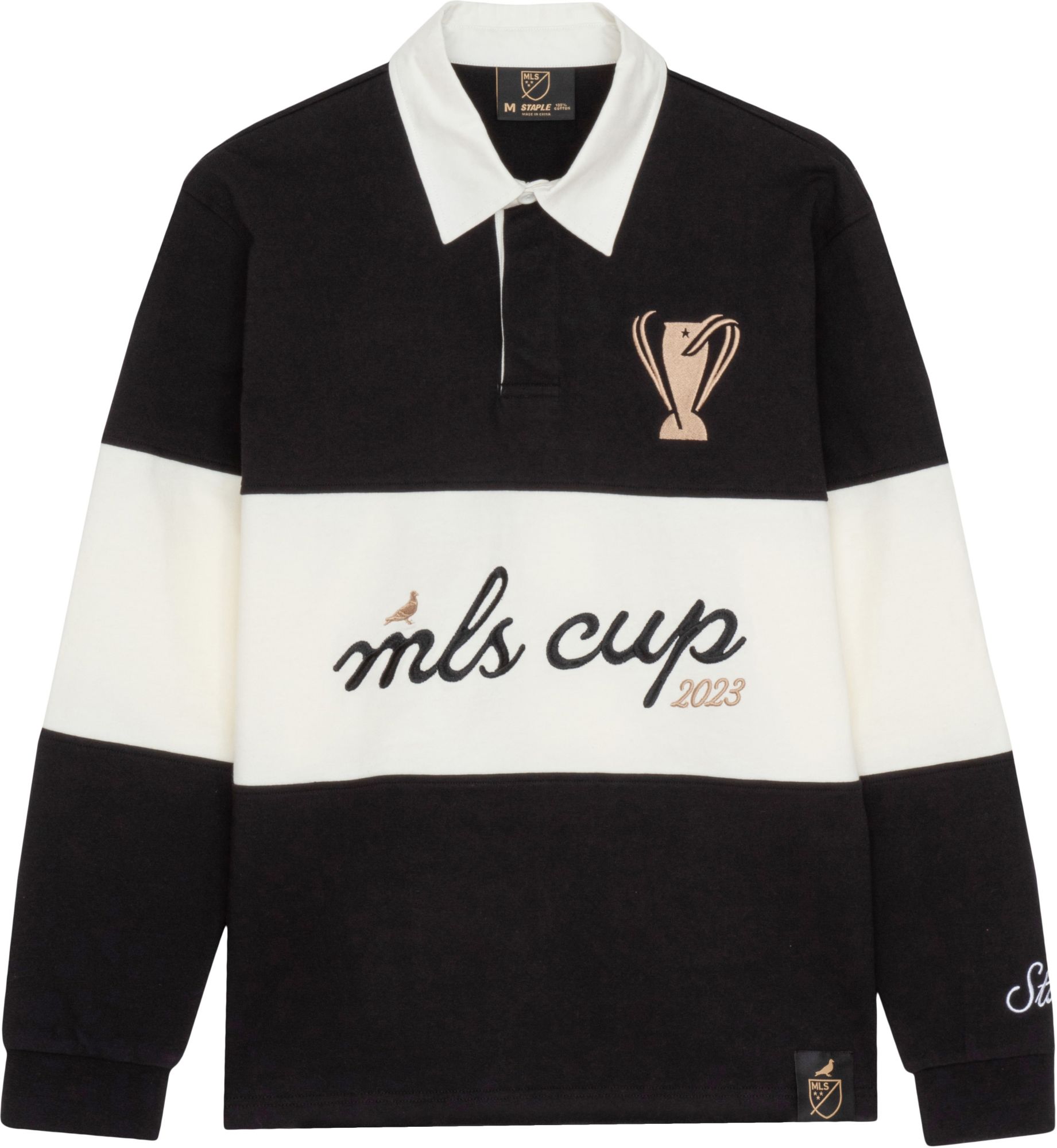 STAPLE Men's 2023 MLS Cup Rugby Black Long Sleeve Shirt