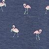 Navy/Flamingo Print