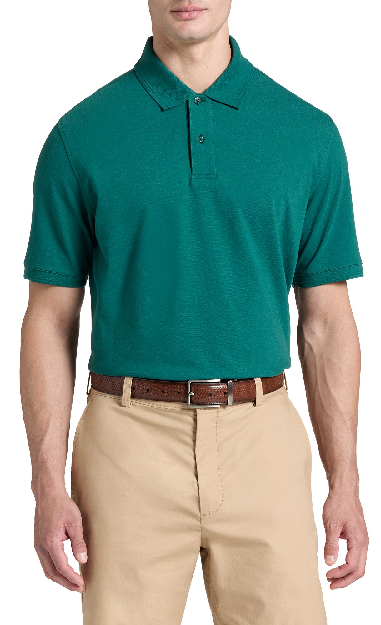Walter Hagen Men's Clubhouse Pique Golf Polo