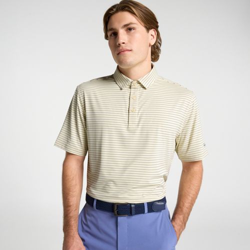 新品/CLUBHAUS RibbedHem Polo - Khaki L Lindbergh Slim Fit polo shirt beige, One Colour