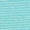 Aquatic Teal/White Stripe